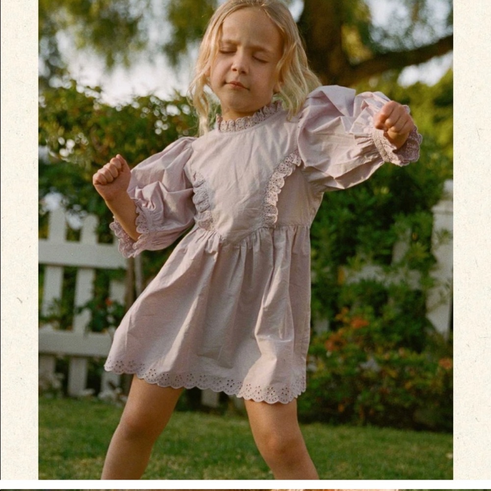 NWT DOEN Keisa Dress in Lilac. Child’s size 7-8.